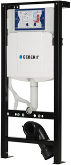 Plieger UP320 Inbouwreservoir Zelfdragend Met Geberit Reservoir Dualflush Frontbediening en Isolatiemat Zwart