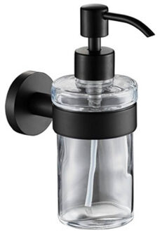 Plieger Vigo zeepdispenser glas met houder zwart