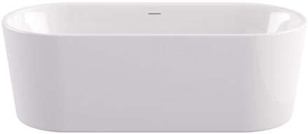 Plieger Vrijstaand bad Plieger Kansas Acryl Met Slotoverloop 180 Cm Glanzend Wit