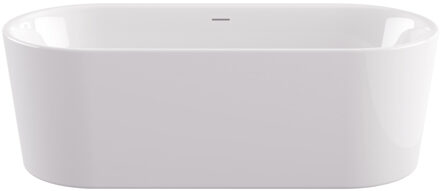Plieger Vrijstaand bad Plieger Kansas Acryl Met Slotoverloop 180 Cm Glanzend Wit