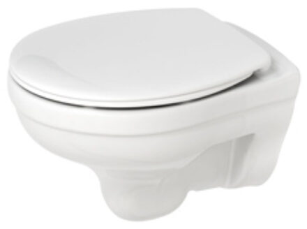 Plieger Wandcloset Plieger Basic Rimfree Diepspoel Met Toiletzitting Softclose Wit