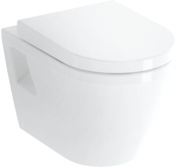 Plieger Wandcloset Plieger Milano Vlakspoel 35.5x54 cm Wit