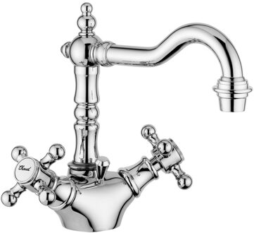 Plieger Wastafelkraan Plieger San Remo met Kruisgrepen Chroom