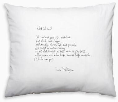 Plint kussensloop 'Wat ik wil' Toon Tellegen - Toon Tellegen (ISBN: 9789493352650)