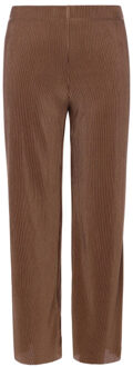Plissé pants wide leg clay color voor meisjes in de kleur Bruin - 164