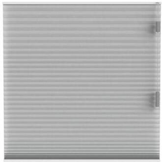 plisségordijn Cambridge dubbel 25mm transparant - lichtgrijs (20029) - Leen Bakker - 10 x 120 x 10