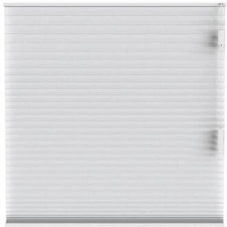 plisségordijn Chicago dubbel 25mm lichtdoorlatend - wit (10011) - Leen Bakker - 10 x 120 x 10