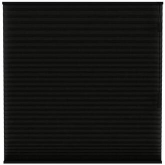 plisségordijn Chicago dubbel 25mm lichtdoorlatend - zwart (15019) - Leen Bakker - 10 x 120 x 10