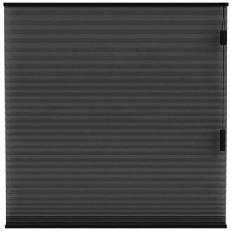 Plisségordijn dubbel 25mm lichtdoorlatend - zwart (15018) - Leen Bakker - 10 x 120 x 10