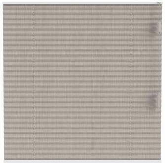 plisségordijn Edinburgh enkel 20mm transparant - zand (25313) - Leen Bakker Beige - 10 x 120 x 10