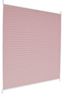 Plisségordijn roze, 100x200 cm, incl. bevestigingsmateriaal