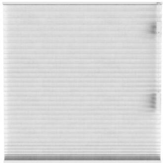plisségordijn Sidney dubbel 25mm transparant - wit (10326) - Leen Bakker - 10 x 120 x 10