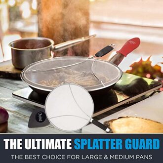 Ploetert Guards Geschikt Voor Koken Vet Ploetert Screen Voor Koekenpan 100% Van Hete Olie Splash-Bescherm Huid Van brandwonden