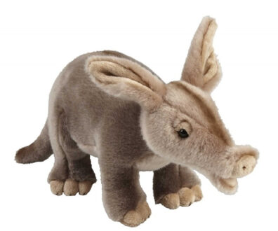 pluche aardvarken knuffel - 28 cm - Wilde dieren knuffels - Speelgoed Bruin
