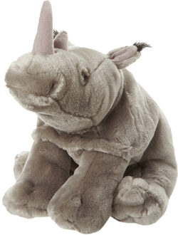 pluche Afrikaanse Neushoorn - knuffel - 22 cm - Dieren knuffels