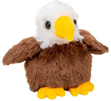 Pluche Amerikaanse zeearend - knuffeldier - 13 cm - vogel cadeau knuffel