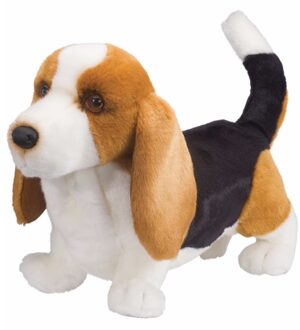 Pluche Basset hond knuffel 41 cm Multikleur