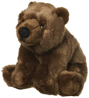 Pluche beer - knuffel beer - bruin - 22 cm - beren knuffelbeesten
