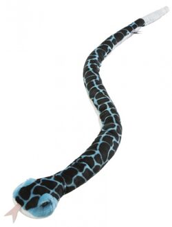 Pluche blauwe knuffel slangen 152 cm