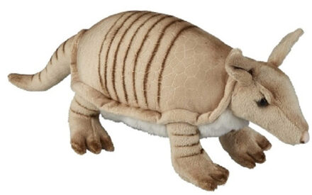 Pluche bruin gordeldier knuffel 28 cm - Armadillen knuffels - Knuffeldieren/knuffelbeest - Knuffeldier