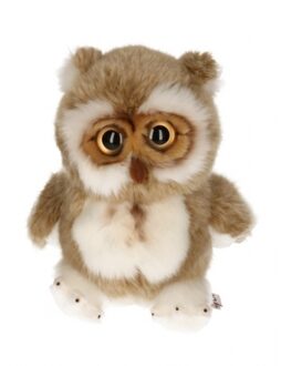 Pluche bruine uil knuffel 22 cm - Vogel knuffels