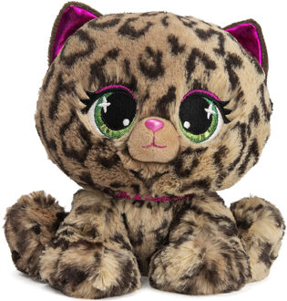 Pluche designer knuffel P-Lushes Pets luipaard 15 cm