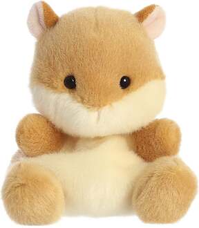 Pluche dier knuffel hamster - 13 cm - Knuffeldieren hamsters - Knuffel huisdieren Multikleur