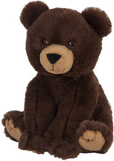 Pluche dieren knuffel - Bruine Beer - van 21 cm
