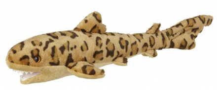 pluche dieren knuffel Luipaard Haai - 50 cm - zeedieren knuffels - haaien Multi