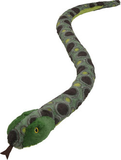 Pluche dieren knuffels Anaconda slang van 150 cm - Knuffeldier Multikleur