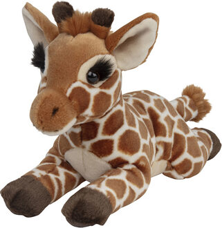 Pluche dieren knuffels Baby giraffe van 33 cm - Knuffeldier Multikleur