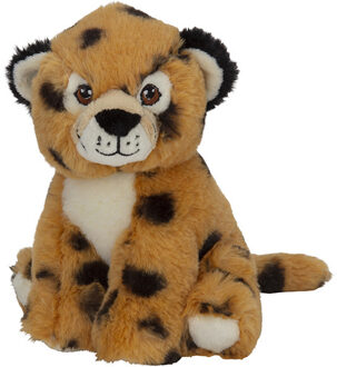 Pluche dieren knuffels Cheetah/Jachtluipaard van 16 cm Multi