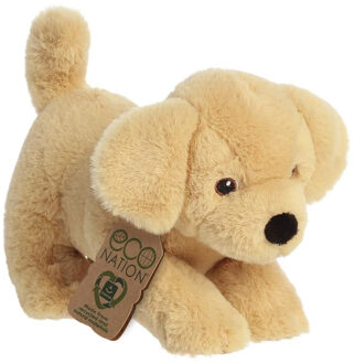 Pluche dieren knuffels labrador hond van 21 cm - Knuffel huisdieren Multikleur