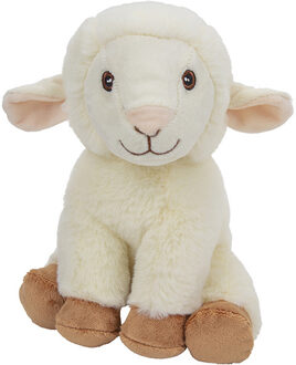 Pluche dieren knuffels Schaap/lammetje van 22 cm - Knuffel boederijdieren Multikleur