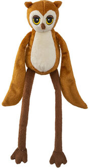 Pluche dieren knuffels Uil van 33 cm - Vogel knuffels Multikleur