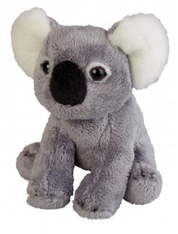 Pluche dierenknuffel - koala beer - 15 cm - buideldier knuffel Multi