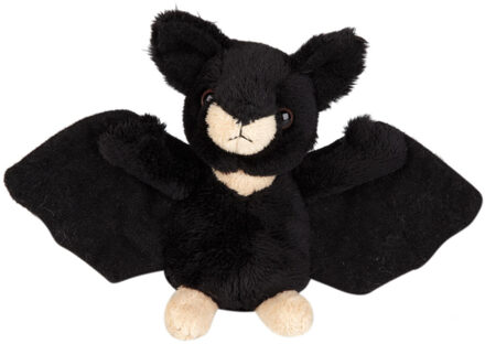 Pluche dierenknuffel - vleermuis - 15 cm - bruin - vleermuizen knuffel Multi