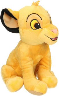 Pluche Disney Simba leeuw knuffel 25 cm speelgoed - Knuffeldier Geel
