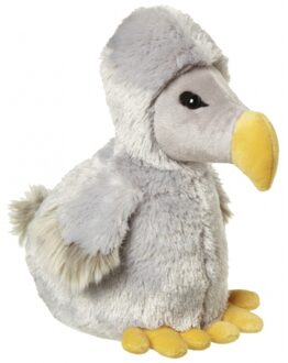 pluche Dodo vogel knuffel - 28 cm - grijs - Dieren knuffels Multi