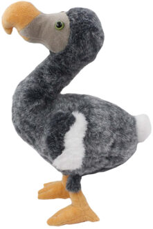 Pluche Dodo - vogelknuffel - 32 cm - speelgoed vogel knuffelbeest - uitgestorven Grijs