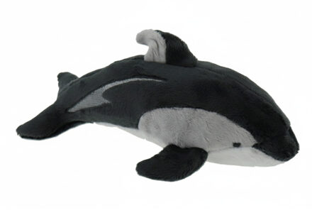 Pluche dolfijn knuffel - 23 cm - grijs - zeedieren - vissen - Dolfijnen
