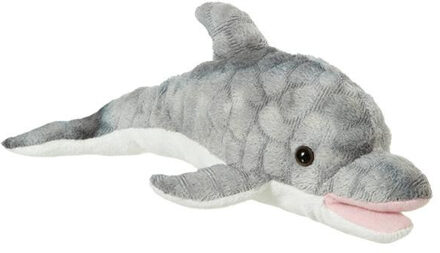 Pluche dolfijn knuffel van 30 cm - Knuffel zeedieren Grijs