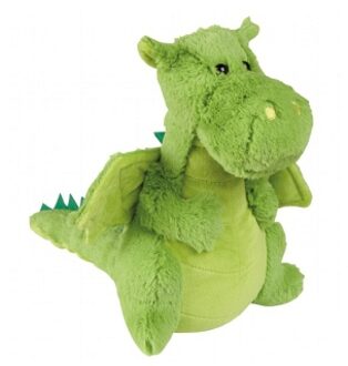 Pluche draak - knuffeldier - 25 cm - speelgoed knuffel Groen