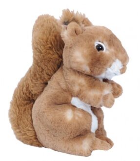 Pluche eekhoorn knuffel - bruin - 20 cm