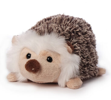 pluche egel knuffeldier - bruin - 14 cm