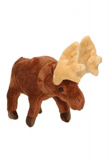 pluche Eland knuffel - 19 cm - bosdieren - Elanden Multi