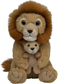 Pluche familie Leeuwen knuffels van 22 cm