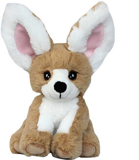 pluche fennec woestijnvos knuffeldier - zittend - 17 cm