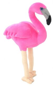 Pluche flamingo knuffeldier 31 cm - Vogel knuffels Roze