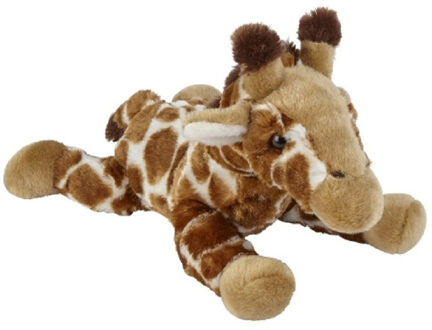 Pluche gevlekte giraffe knuffel 25 cm speelgoed Bruin